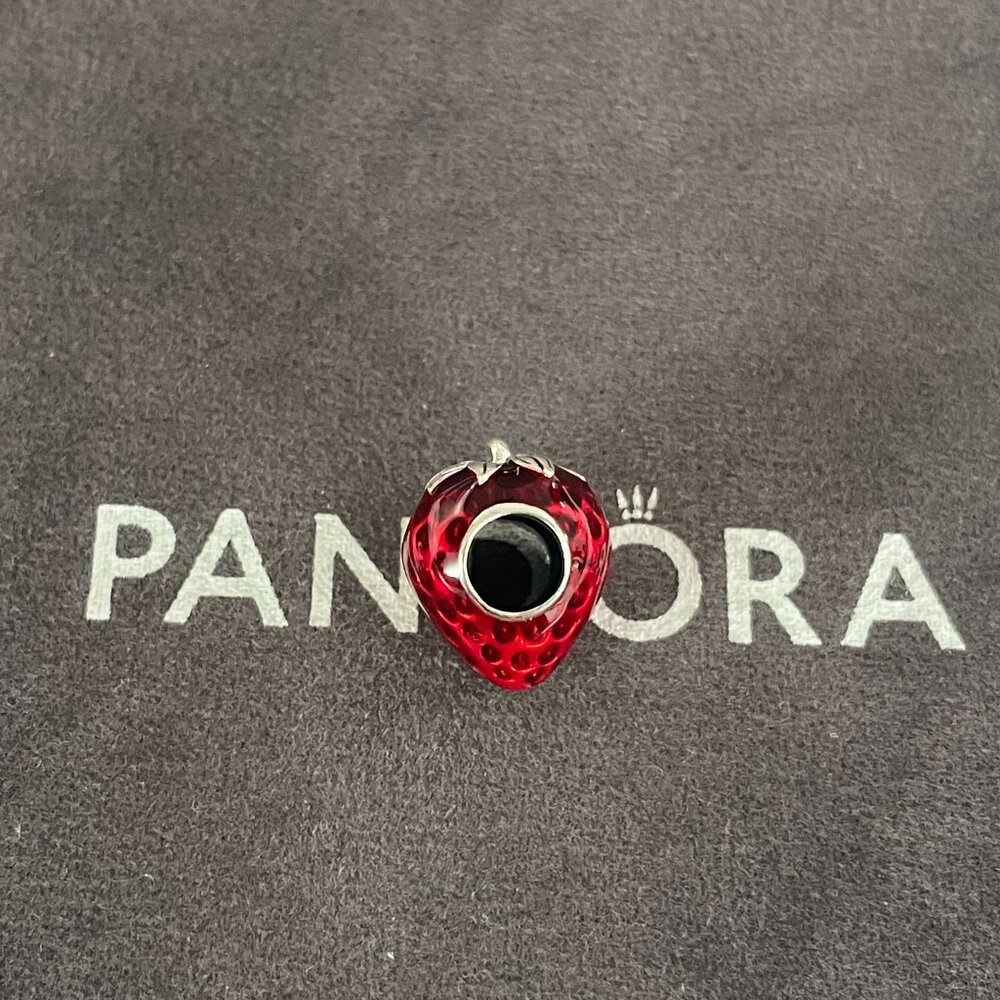 Pandora Seeded Strawberry Fruit Charm - Picture 3 of 4